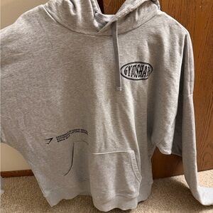 Gymshark Grey Logo Pullover Hoodie